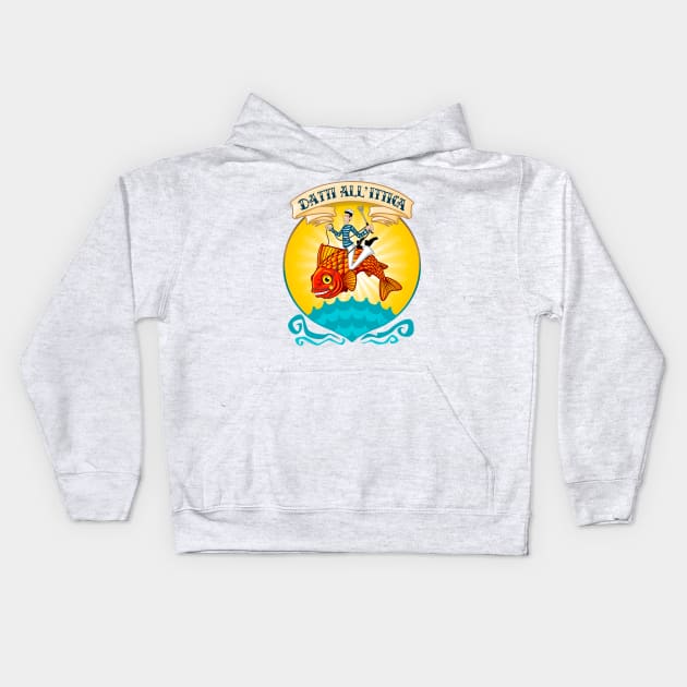 Datti all'ittica Kids Hoodie by Maxsomma